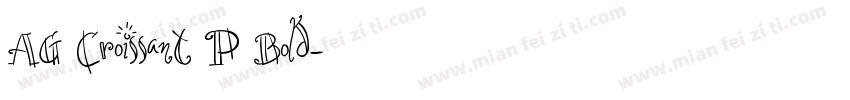AG Croissant P Bold字体转换
